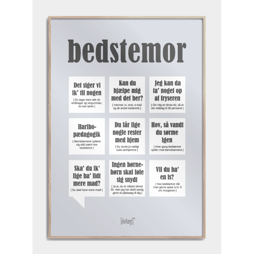 DIALÆGT Plakat - BEDSTEMOR