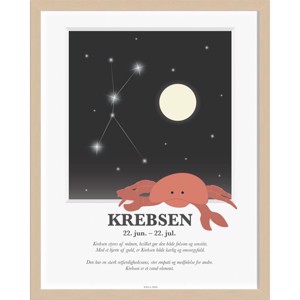 Kids By Friis - Stjernetegns Plakat - "Krebsen"
