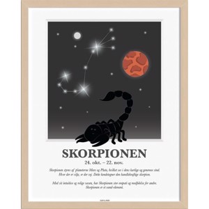 Kids By Friis - Stjernetegns Plakat - "Skorpionen"