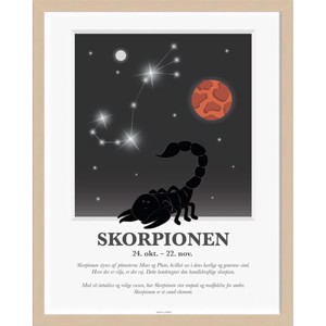 Kids By Friis - Stjernetegns Plakat - "Skorpionen"