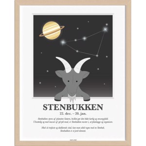 Kids By Friis - Stjernetegns Plakat - "Stenbukken"