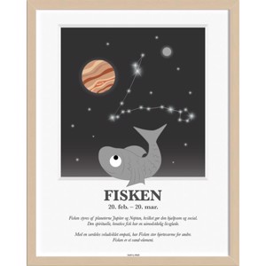 Kids By Friis - Stjernetegns Plakat - "Fisken"