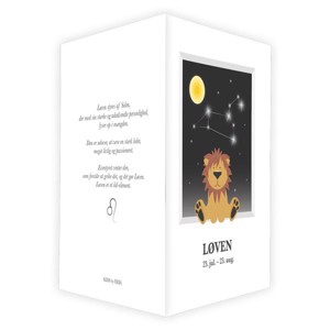 Kids By Friis - Stjernetegns Kort - "Løven"