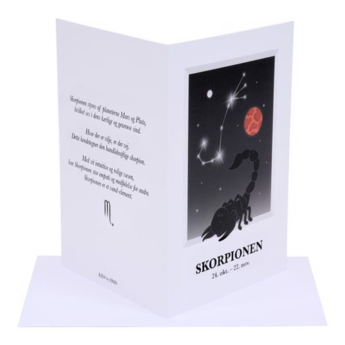 Kids By Friis - Stjernetegns Kort - "Skorpionen"