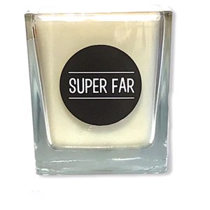 Lys i firkantet glas - "Super Far"