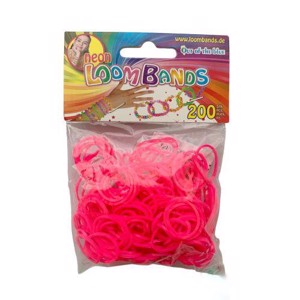 Loom Bands - 200 stk - Pink