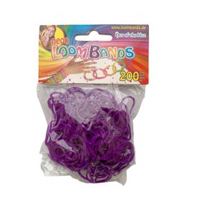 Loom Bands - 200 stk - Lilla