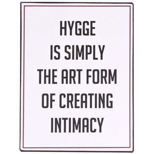 Lafinesse - Metal Skilt - "Hygge is simply.."