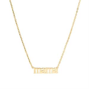 MAMA Necklace, 18K Guldbelagt