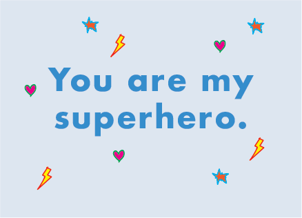 &BOX - KORT - You are my Superhero - Blue