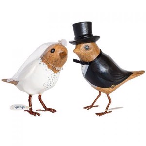 DCUK - Bamboo Birds - Bride & Groom - 11 cm. - Par