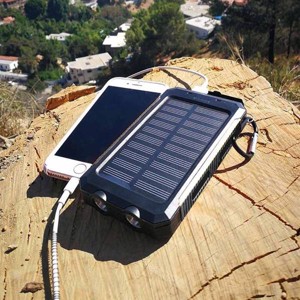 SOLAR Powerbank - Med solceller - 10.000 MAH