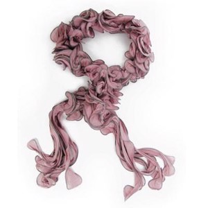 Tørklæde Twist Pink & Grey